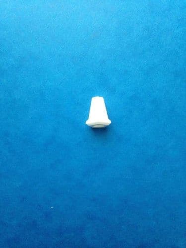 white plastic- acrylic pull toggle