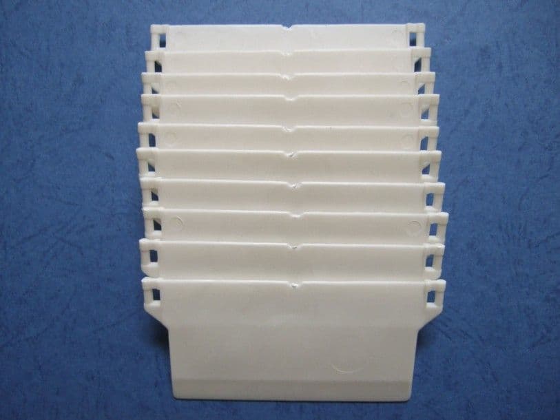 WHITE VERTICAL BLIND BOTTOM WEIGHTS FOR WIDE 5" & NARROW 3 5" BLIND SLATS