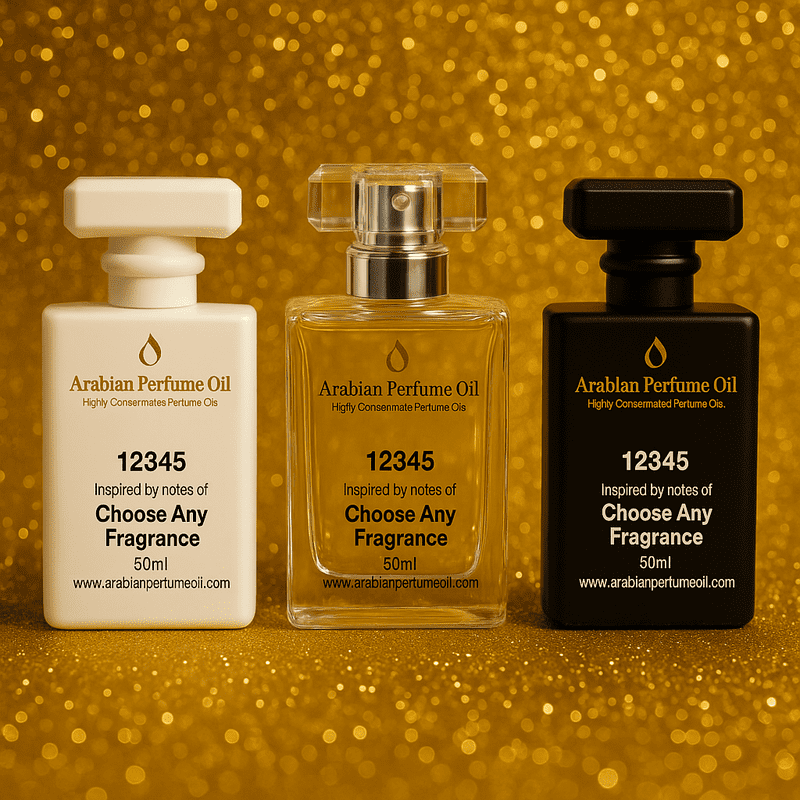 One 50ml Perfume Spray in a Glass Bottle