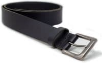 40mm Mens Real Leather Belt - Black