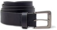 40mm Mens Real Leather Belt - Black