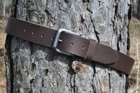 40mm Mens Real Leather Belt - Brown
