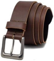 40mm Mens Real Leather Belt - Brown