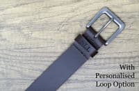 40mm Mens Real Leather Belt - Brown