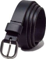 Childs 25mm Full Grain Real Leather Belt - Black