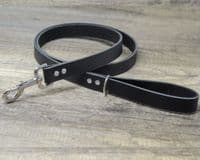 Full Grain Real Leather Dog Lead Made in England - Black