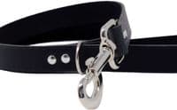 Full Grain Real Leather Dog Lead Made in England - Black