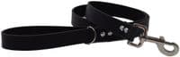 Full Grain Real Leather Dog Lead Made in England - Black
