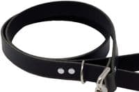 Full Grain Real Leather Dog Lead Made in England - Black