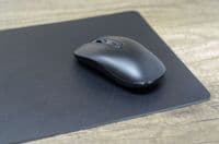 Full Grain Real Leather Mouse Mat in Black