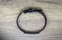 Personalised Full Grain Real Leather Dog Collar - Black