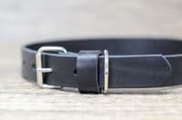Personalised Italian Leather Dog Collar - Black