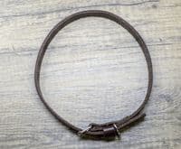 Personalised Italian Leather Dog Collar - Brown