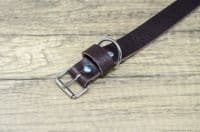 Personalised Italian Leather Dog Collar - Brown