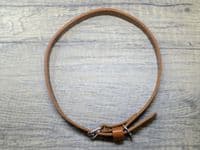 Personalised Italian Leather Dog Collar - Tan