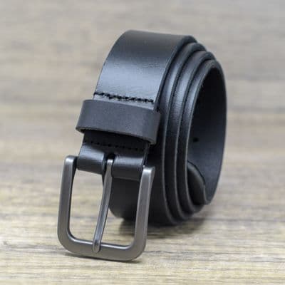 Womens Black Leather Belts