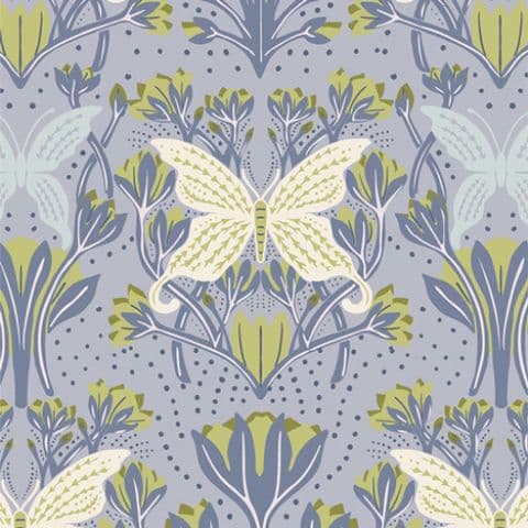 AGF Fresh Linen - Butterfly Reflection Dusk - 100% Cotton Fabric