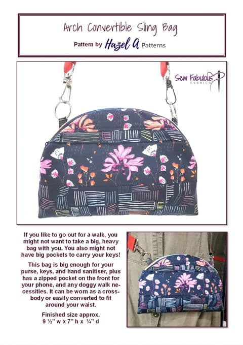Arch Convertible Sling Bag PDF Pattern