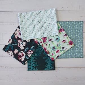 Fabric Stash Pack - Aqua 2 - 100% Cotton Fabric
