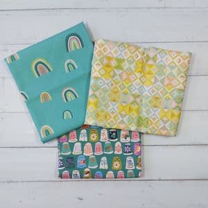 Fabric Stash Pack - Green - 100% Cotton Fabric