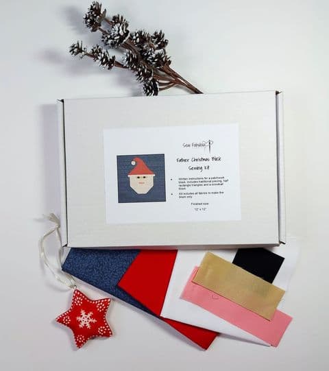 Father Christmas Patchwork Block Sewing Kit