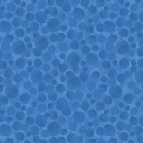 Lewis & Irene Bumbleberries Blue - 100% Cotton Fabric