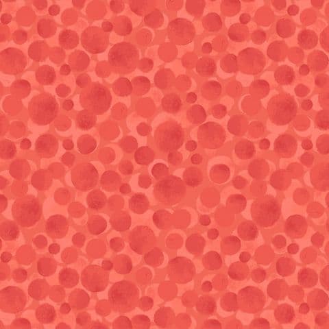 Lewis & Irene Bumbleberries Polynesian Coral BB014 - 100% Cotton Fabric