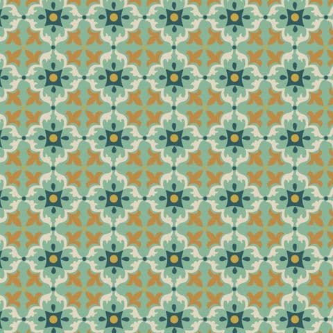 Lewis & Irene Majolica - Multi Tile - 100% Cotton Fabric