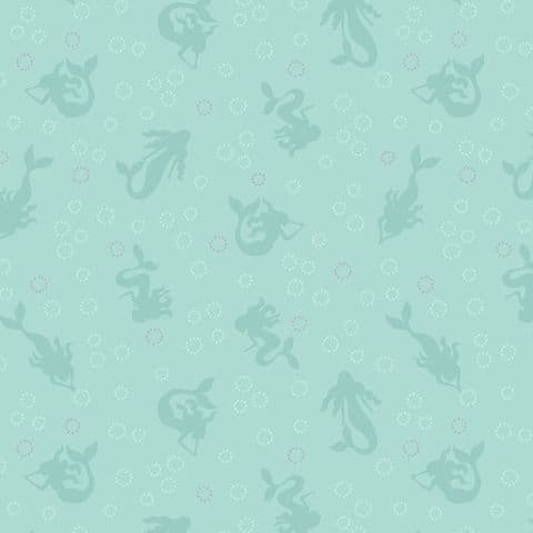Lewis & Irene Moontide - Mermaids With Bubbles - 100% Cotton Fabric