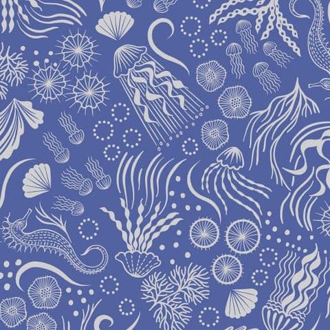 Lewis & Irene Moontide - Under The Sea - 100% Cotton Fabric