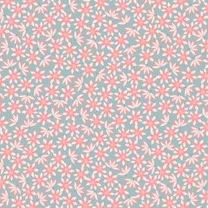 Lewis & Irene On The Lake - Pink Lilies - 100% Cotton Fabric