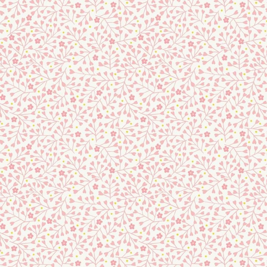 Lewis & Irene Spring Treats - Mini Heart Floral - 100% Cotton Fabric