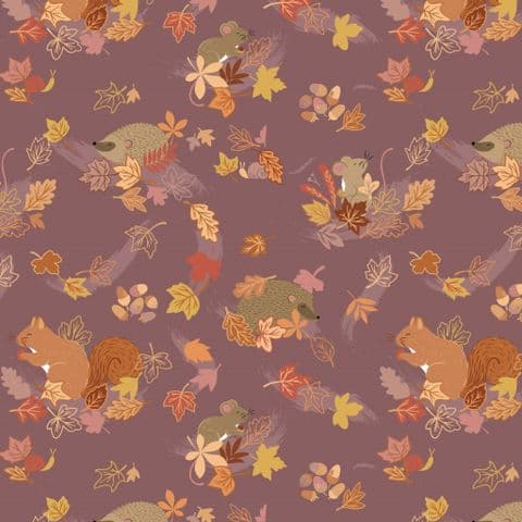 Lewis & Irene Squirreled Away - Hide and Seek - 100% Cotton Fabric