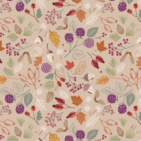 Lewis & Irene Squirreled Away - Woodland Harvest - 100% Cotton Fabric