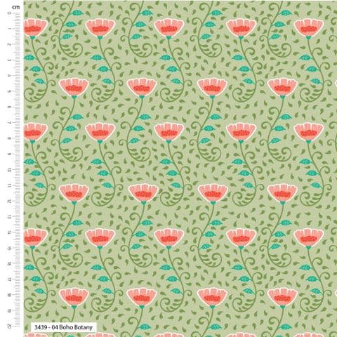 Make + Believe Bohemian Summer - Boho Botany - 100% Cotton Fabric