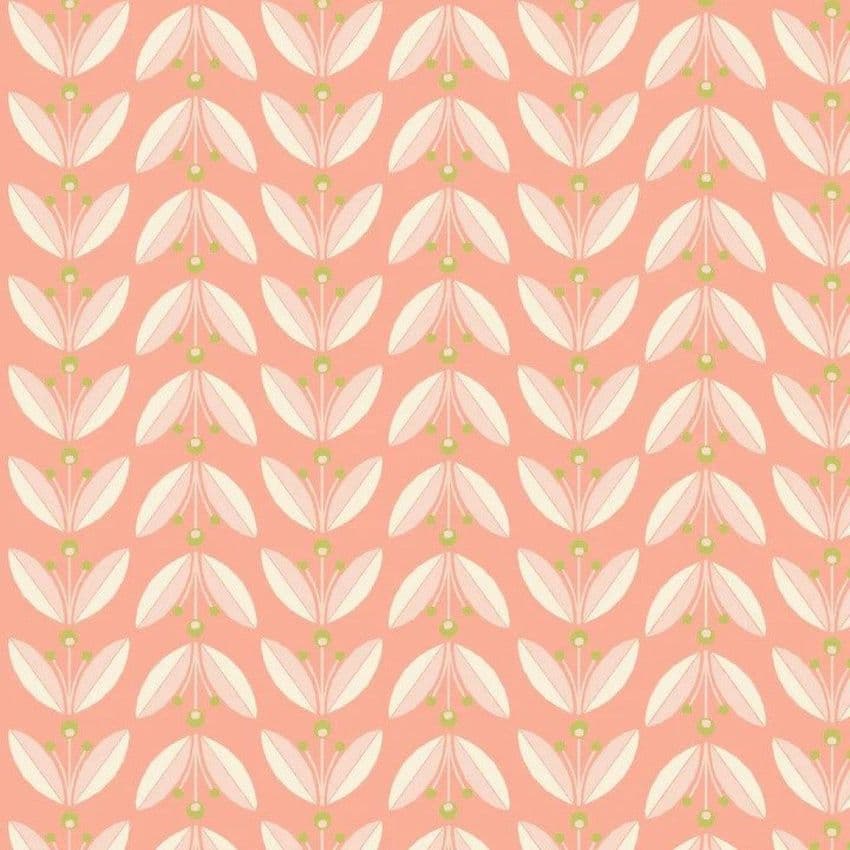 Monaluna Amour Vert - Lingonberries Blush - 100% Cotton Fabric