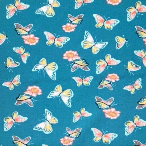Monaluna Vintage 74 - Aflutter - 100% Cotton Fabric