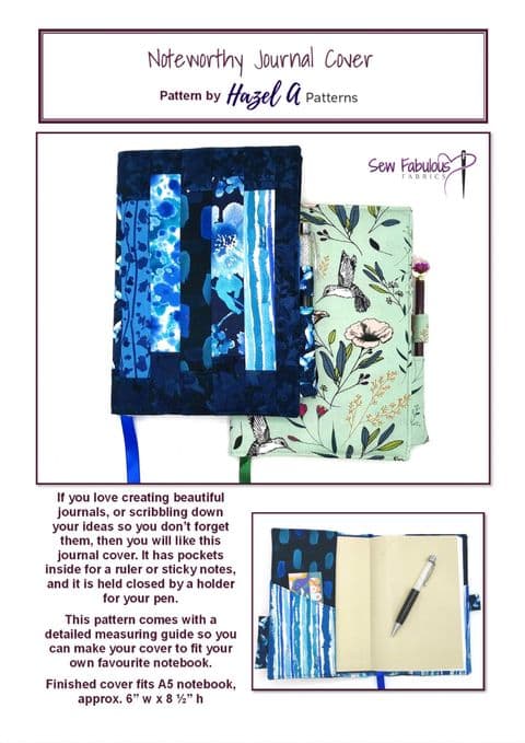 Noteworthy Journal Cover PDF Pattern