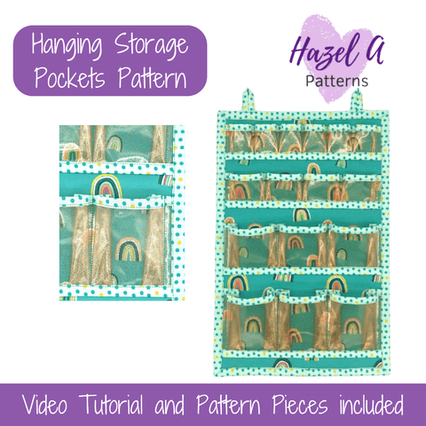 Printed Pattern - Hanging Storage Pockets