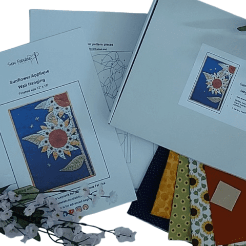 Sunflower Applique Sewing Kit