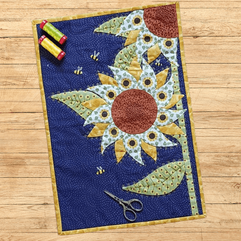 Sunflower Applique Wall Hanging PDF Pattern