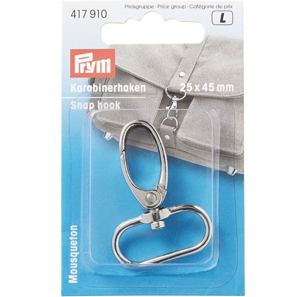 Swivel Lobster Clip 25mm Silver