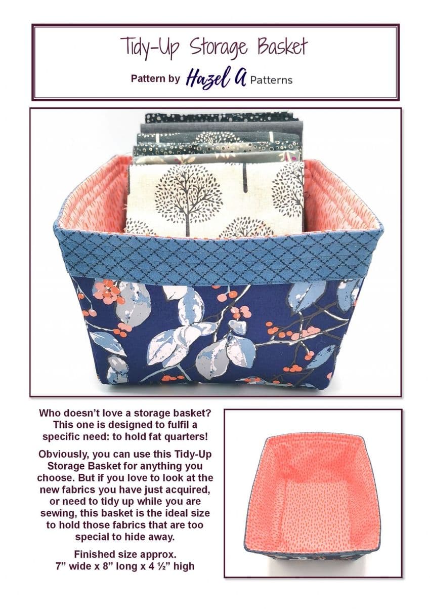 Tidy-Up Storage Basket PDF Pattern