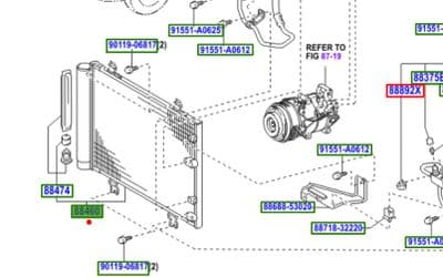 Genuine Lexus AC Condenser 88460-53030 8846053030