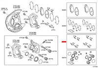 Genuine Lexus Front Brake Pad Fitting Kit (IS350, IS250) 04947-53020