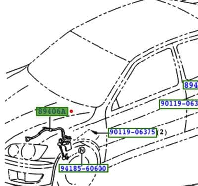 Genuine Lexus Front LH Height Control Sensor 89406-53010 0940653010
