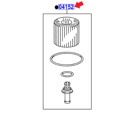 Genuine Lexus Oil Filter Kit 04152-YZZA1