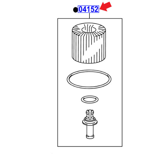 Genuine Lexus Oil Filter Kit 04152-YZZA1