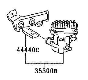Genuine Lexus Oil Pump Assy with Motor (RH400H, RX350, RX450H) 35300-48011, 3530048011