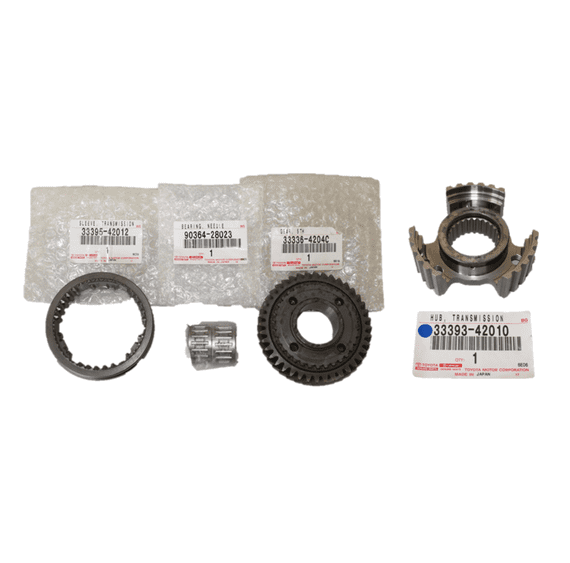 Genuine Toyota 40 Teeth 5th Gear Repair Kit and Tranmission Hub 33336-42040, 33393-42010